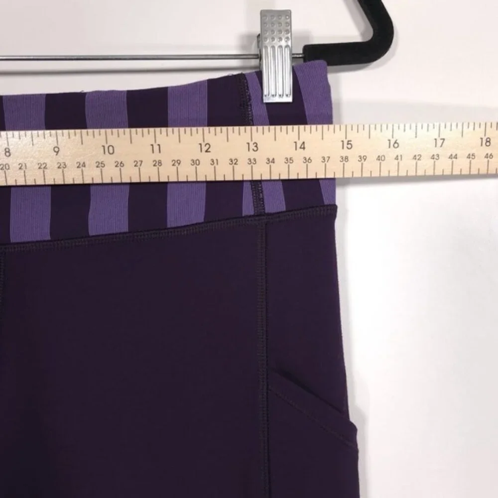Lululemon Women's Size 8 Deep Zinfandel‎ Speed Tight Brushed Interlock Leggings